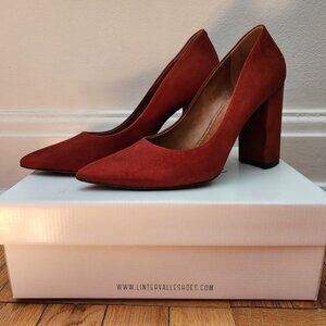 L'INTERVALLE Red Nubuck Heels